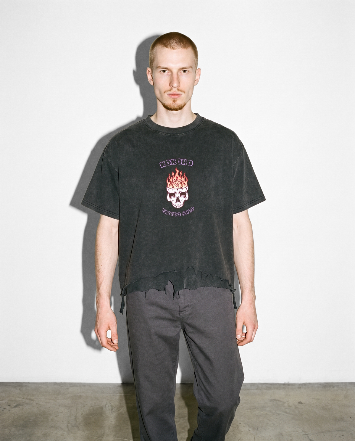 Flame Brain Vintage Wash Boxy T-Shirt