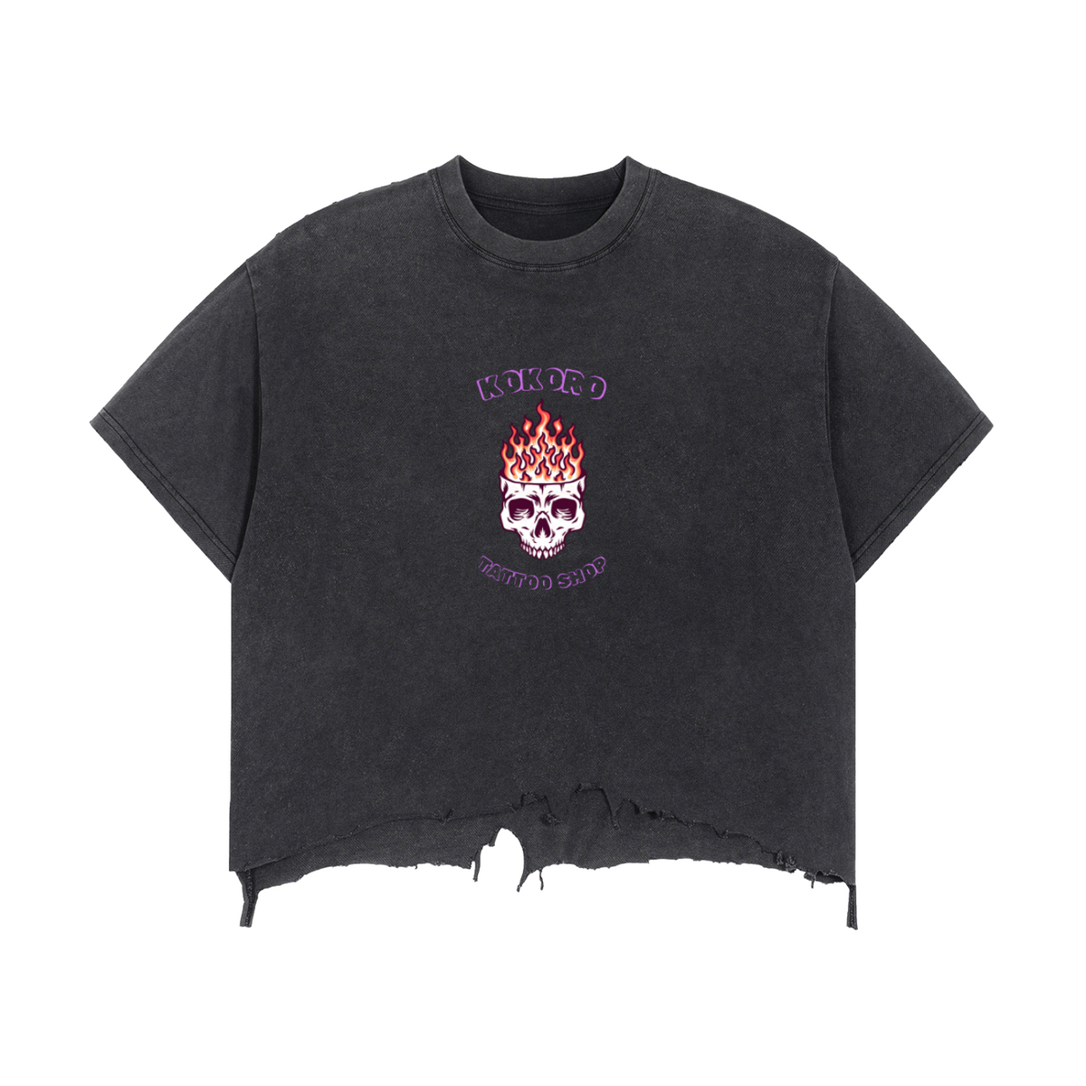 Flame Brain Vintage Wash Boxy T-Shirt