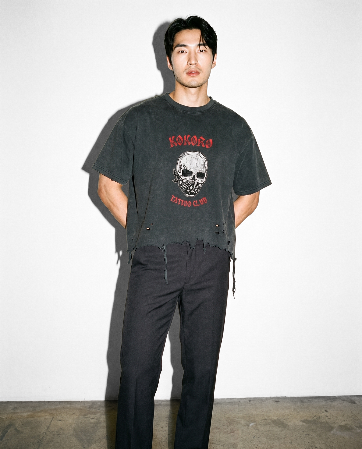 Kokoro Tattoo Club Vintage Wash Boxy T-Shirt