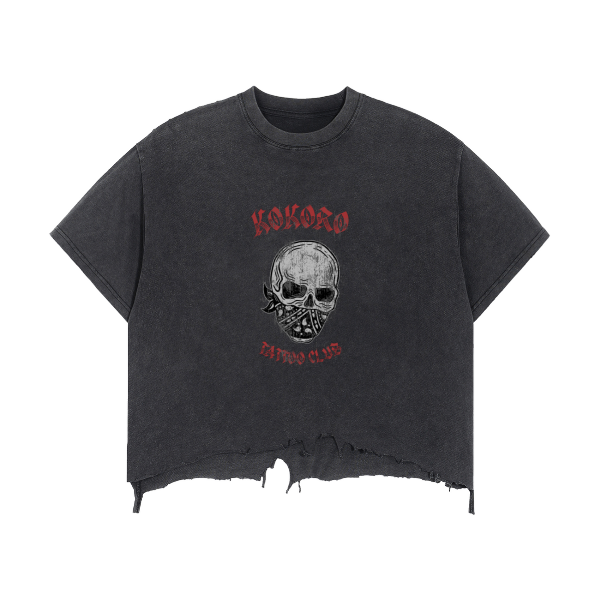 Kokoro Tattoo Club Vintage Wash Boxy T-Shirt