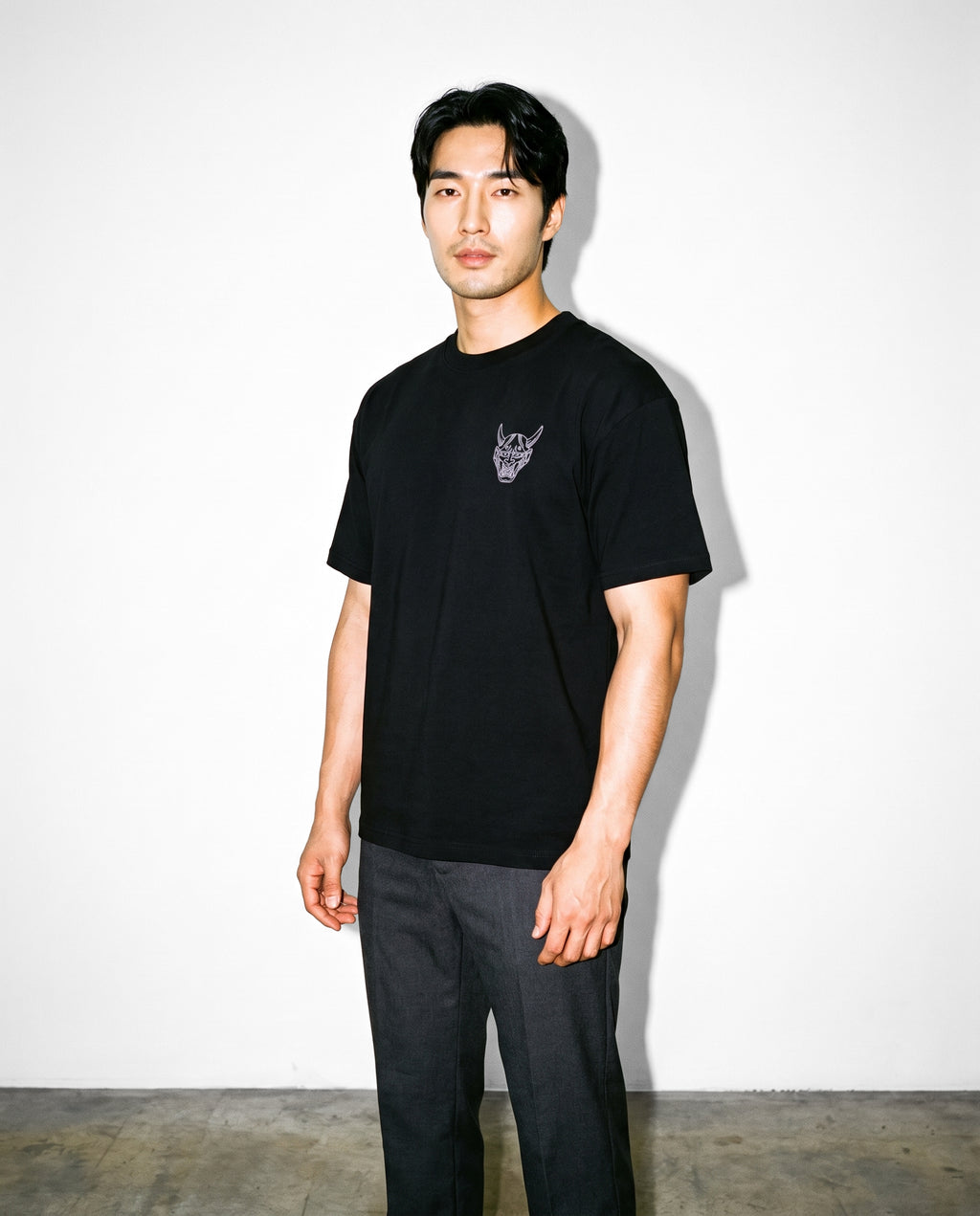 Oni Mask Unisex Oversized Tee