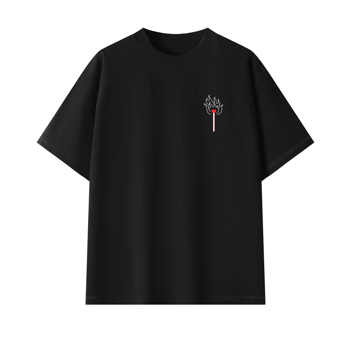 Love Match Back Logo Unisex Oversized Tee
