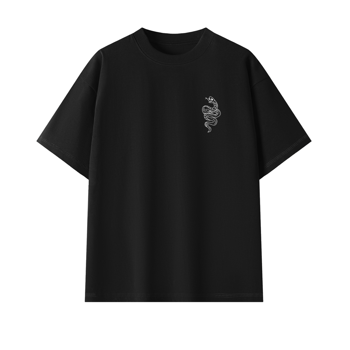 Snake Back Logo Unisex Oversized Tee