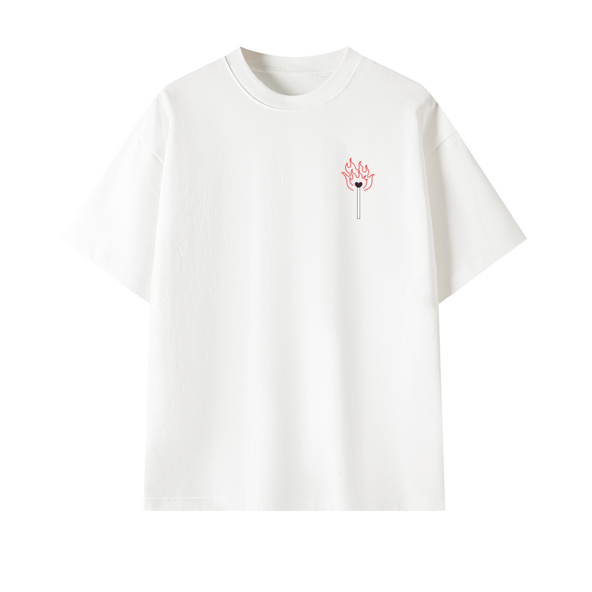Love Match Back Logo Unisex Oversized Tee