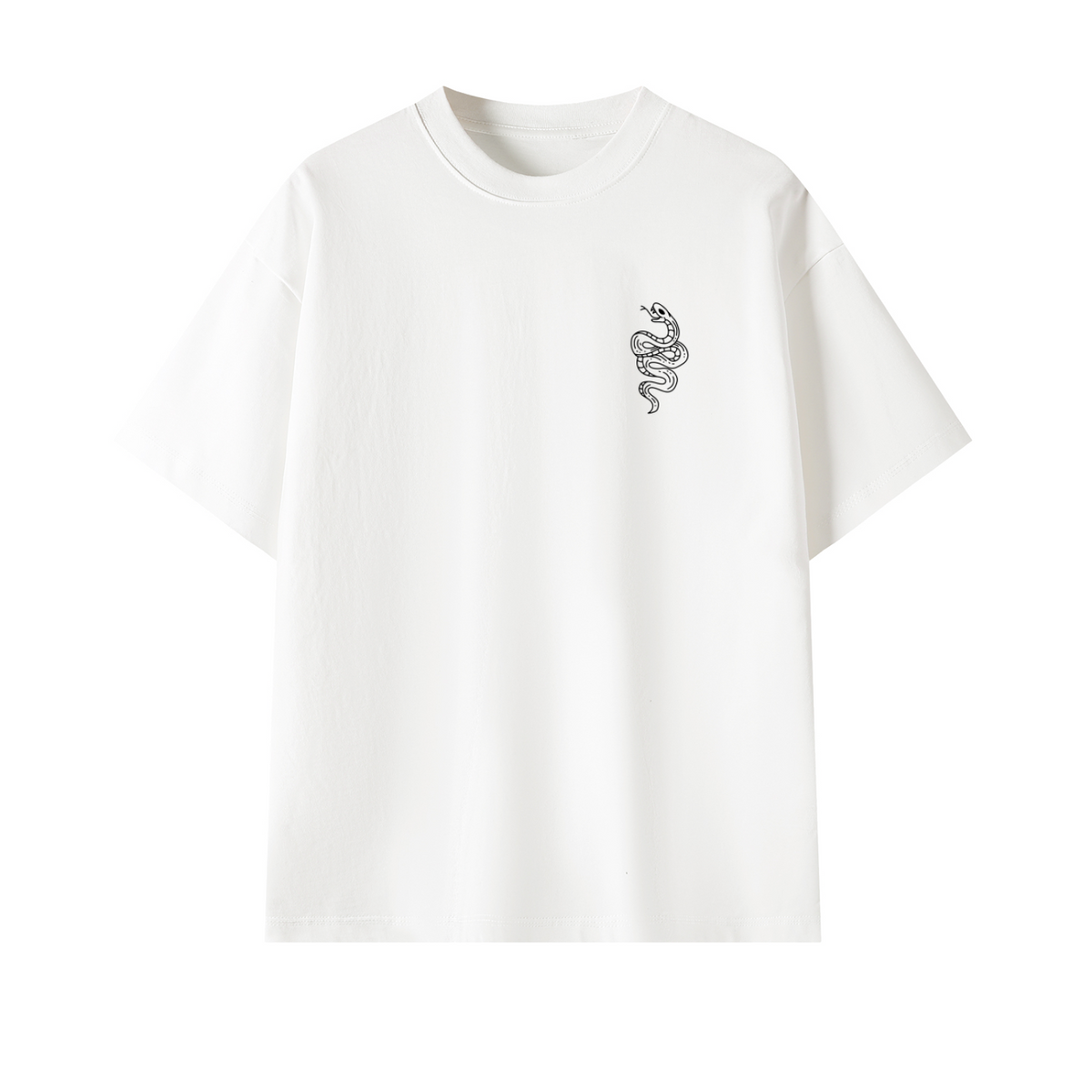 Snake Back Logo Unisex Oversized Tee